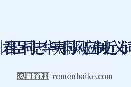 君臣同志华夷同风应制近义词是什么意思的图片
